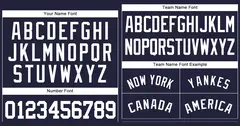 Navy White Classic Authentic Baseball Jersey 3