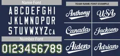 Navy White Classic Authentic Baseball Jersey 4