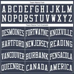 Navy White Classic Basketball Jersey Set 5