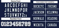 Navy White Classic Style Mesh Authentic Football Jersey 7