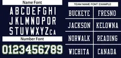 Navy White Classic Style Mesh Authentic Football Jersey 3