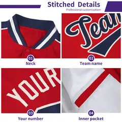 Navy White Color Block Raglan Varsity Letterman Jacket 5