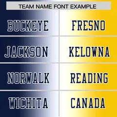 Navy White-Gold Gradient Fashion Authentic Football Jersey 3
