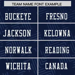Navy White Graffiti Line Authentic Football Jersey 3