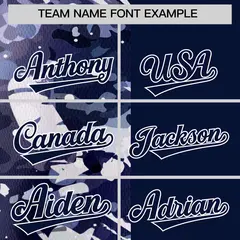 Navy White Graffiti Split Raglan Sleeve Baseball Jersey 3