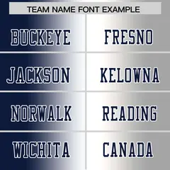 Navy White-Gray Gradient Fashion Authentic Football Jersey 3
