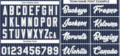 Navy White-Gray Stripe Authentic Fashion Baseball Jersey 3
