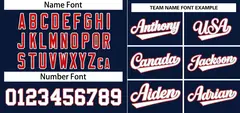 Navy White-Gray Stripe Raglan Baseball Jersey 3