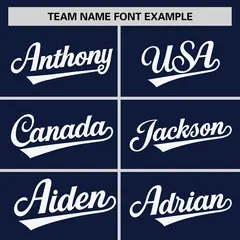 Navy White Horizontal Stripe Pullover Baseball Jersey 3