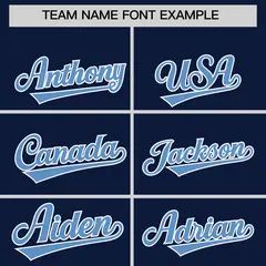 Navy White Lapel Gradient Fashion Baseball Jersey 3