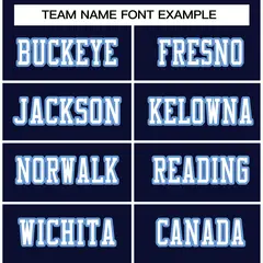 Navy White-Light Blue Football Jersey 3