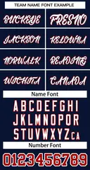 Navy White-Navy Classic Style Two-Button Softball Jersey 3