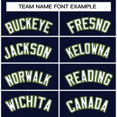 Navy White-Navy Classic Varsity Full-Snap Letterman Jacket 3