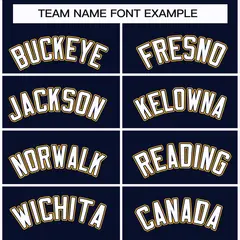 Navy White Navy-Gold Classic Hockey Jersey 3