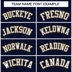 Navy White Navy-Gold Classic Hockey Jersey 3