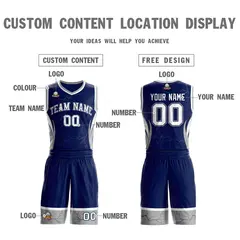 Navy White-Navy Graffiti Lightning Basketball Jersey 3