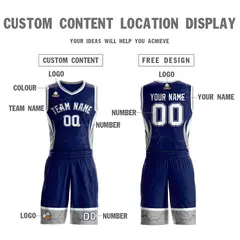 Navy White-Navy Graffiti Lightning Basketball Jersey 3