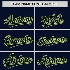 Navy White Neon Green Gradient Raglan Full-Snap Letterman Jacket 3
