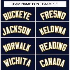 Navy White-Old Gold Classic Hockey Jersey 3