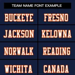 Navy White-Orange Mesh Football Jersey 3