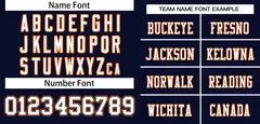 Navy White-Orange Mesh Football Jersey 3
