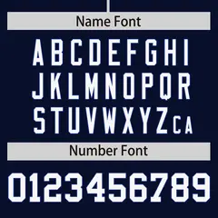 Navy White Phonetic Rhythm Authentic Baseball Jersey 4