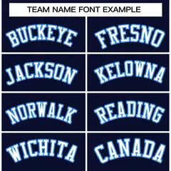 Navy White-Powder Blue Varsity Letterman Jacket 5