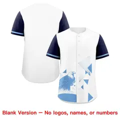 Navy White Raptor Series Raglan Hip Hop Baseball Jersey 8