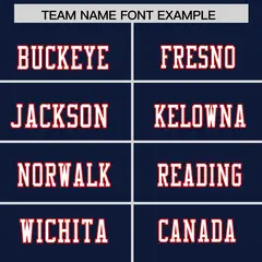 Navy White-Red Classic Authentic Football Jersey 3
