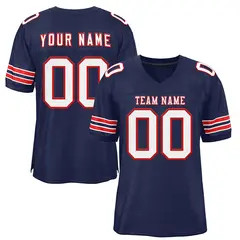 Navy White-Red Classic Authentic Football Jersey 1