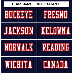 Navy White-Red Classic Authentic Football Jersey 3