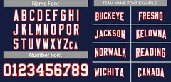 Navy White-Red Classic Authentic Football Jersey 3