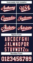 Navy White-Red Classic Basketball Jersey 2