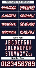 Navy White-Red Classic Basketball Jersey 3