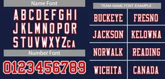 Navy White-Red Classic Style Mesh Football Jersey 3