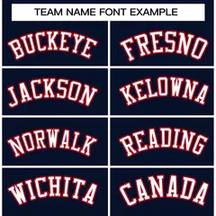Navy White-Red Classic Varsity Full-Snap Letterman Jacket 5