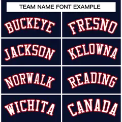 Navy White-Red Classic Varsity Full-Snap Letterman Jacket 5
