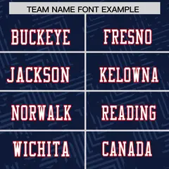 Navy White-Red Graffiti Line Authentic Football Jersey 3