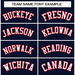 Navy White-Red Raglan Varsity Full-Snap Letterman Jacket 3