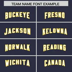 Navy White Retro Sleeve Line Authentic Football Jersey 3