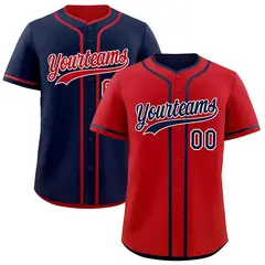 Navy White Reversible Baseball Jersey Moisture-Wicking