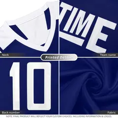 Navy White Reversible Double Side Basketball Jersey 2
