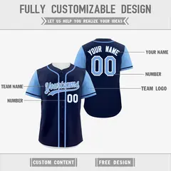 Navy White Reversible Raglan Baseball Jersey 3