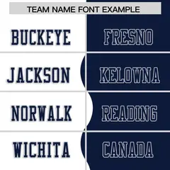 Navy White Split Fashion Mesh Authentic Football Jersey 3