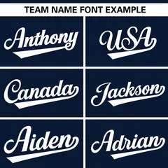Navy White Thick Stripe Authentic Baseball Jersey 3