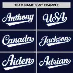 Navy White Thorns Ribbed Classic Authentic Baseball Jersey 3