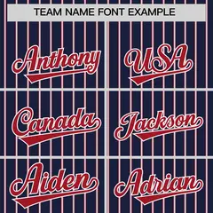 Navy White Tricolor Stripe Fashion Baseball Jersey 3