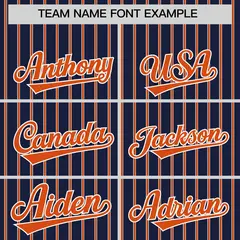 Navy White Tricolor Stripe Fashion Baseball Jersey 3
