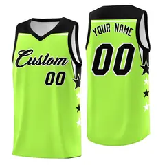 Navy White Two Tone Side Star Color Block Drapable Basketball Jersey 1