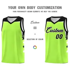 Navy White Two Tone Side Star Color Block Drapable Basketball Jersey 3